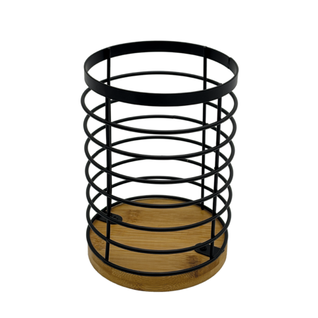 Oslo - Kitchen utensil holder, Black/brown - photo 1
