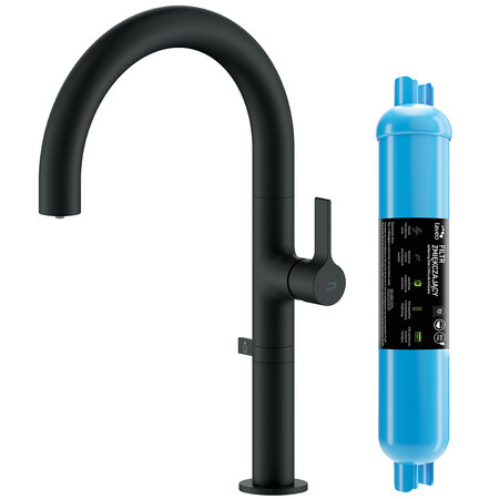 Pureco - baterie pentru chiuvetă + filtru de înmuiere, Negru - fotografie 1