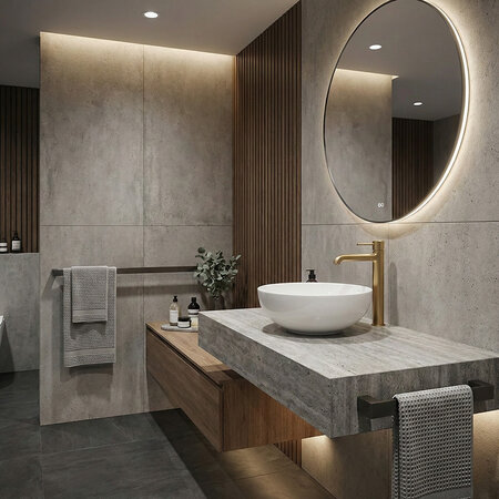 Sabi - керамический умывальник на столешницу, белый - фото 1