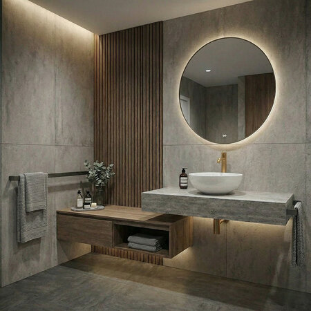 Sabi - керамический умывальник на столешницу, белый - фото 2