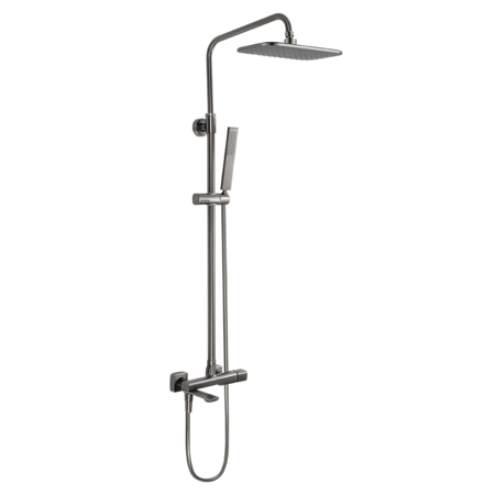 Tores - kolumna natryskowa z baterią, Grafit - zdjęcie 1