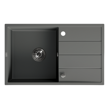 Wolin - granite sink - 1 bowl with a drainer,  - photo 1