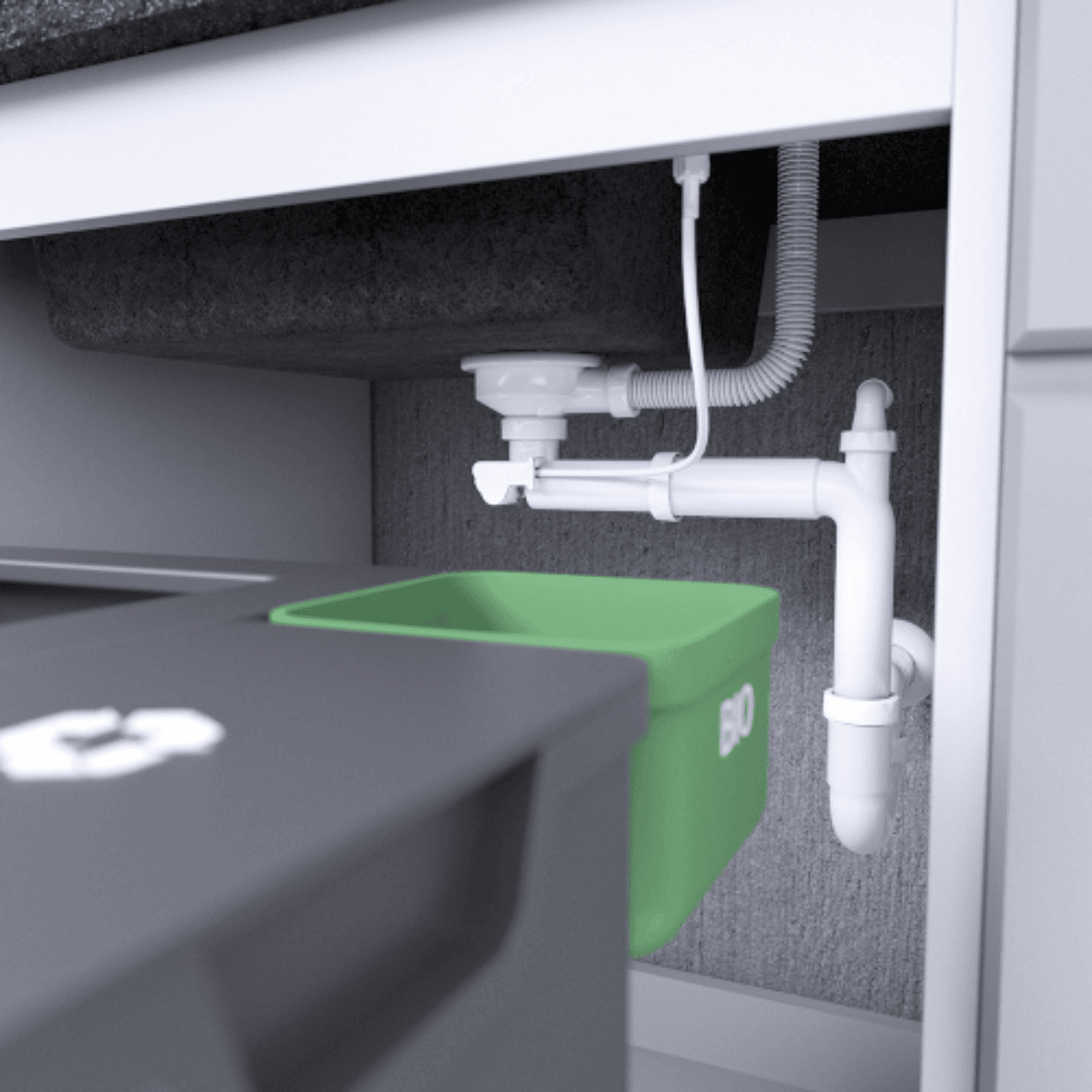 syfon zlewozmywakowy zamontowany